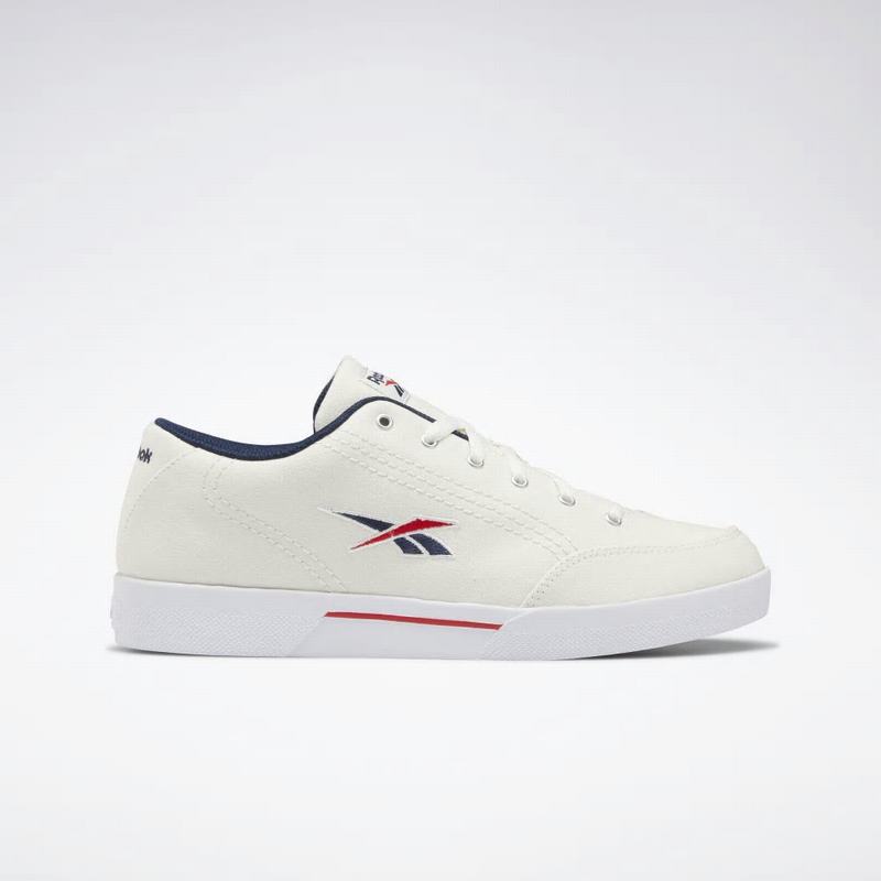Tenisi Reebok Slice Usa Barbati Albi/Bleumarin/Rosii Romania XW7403FQ